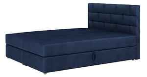Boxspringová posteľ s úložným priestorom WALLY COMFORT - 120x200, modrá