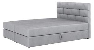 Boxspringová posteľ s úložným priestorom WALLY COMFORT - 180x200, šedá