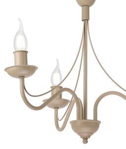 Luster na reťazi ANTON 3xE14/60W/230V béžový