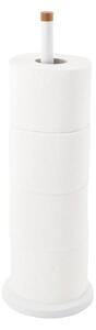 Erga príslušenstvo, zásobník na toaletný papier (4 rolky), biela matná-hnedá, ERG-YKA-P.SP1-WHT-B