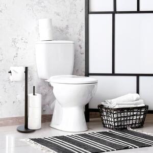 Erga Westa, držiak WC papiera so zásobníkom na toaletný papier, čierna matná, ERG-YKA-P.WESTA-BLK