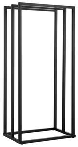 Erga Edel, 3-ramenný vešiak na uterák na postavenie 45x29x94 cm, čierna matná, ERG-YKA-P.EDEL3-BLK