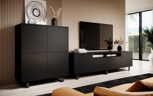 Moderná obývacia zostava Logan 5 - čierna
