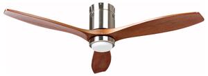 Stropný ventilátor hnedý syntetický materiál diaľkové ovládanie moderný škandinávsky štýl obývacia izba