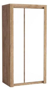 Dvojdverová skriňa DORITH - šírka 98 cm, dub ribbeck / biela