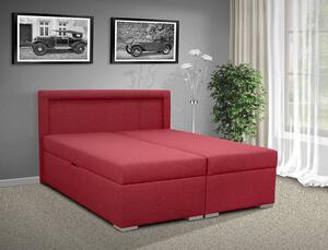 Čalúnená posteľ s úložným priestorom Bolero 160 Farebné provedení: Savana červená 60, Typ čela: B