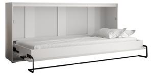 Horizontálna výklopná posteľ HAZEL 90 - matná biela