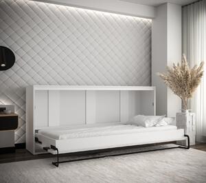 Horizontálna výklopná posteľ HAZEL 90 - matná biela