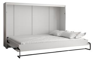 Horizontálna výklopná posteľ HAZEL 140 - matná biela