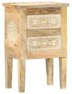 Ručne maľovaný nočný stolík 40x30x60 cm masívne mangovníkové drevo