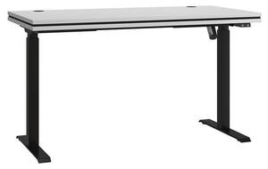 Písací stôl KORTY 2 - svetlý šedý / čierny