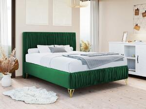 Čalúnená jednolôžková posteľ 120x200 HILARY - zelená