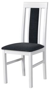 Jedálenská stolička NILA 2 NEW biela/tmavosivá
