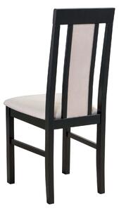 Jedálenská stolička NILA 2 NEW čierna/béžová
