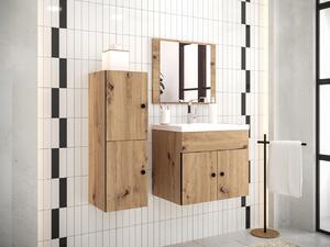 Kúpeľňová zostava TERESITA 5 - dub artisan + sifón a umývadlo ZDARMA