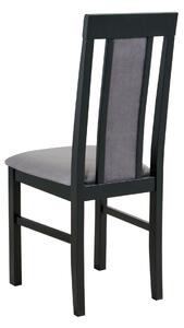 Jedálenská stolička NILA 2 NEW čierna/sivá