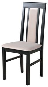 Jedálenská stolička NILA 2 NEW čierna/béžová