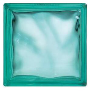 Luxfera Glassblocks turquoise 19x19x8 cm mat 1908WTURQUOISE