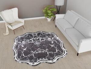 Čierny okrúhly koberec ø 80 cm - Vitaus