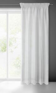 Hotová záclona s riasiacou páskou - Rebecca biela vintage, š. 4 m x d. 2,5 m