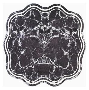 Čierny okrúhly koberec ø 80 cm - Vitaus