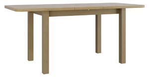 Rozkladací jedálenský stôl so 6 stoličkami SILLE 12 - biely / hnedý