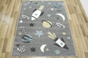 Detský koberec Lima C276A sivý