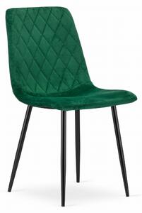 Jedálenská stolička TURIN zamat - zelená