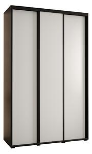 Šatníková skriňa ASIRI 1 - 160/60 cm, čierna / biela / čierna