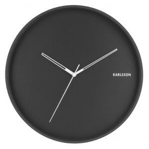 KARLSSON HUE nástenné hodiny Čierna