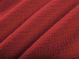 Biante Mušelínová obliečka na vankúš MSN-006 Červená 45 x 45 cm