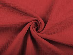Biante Detské mušelínové posteľné obliečky do postieľky Nature MSN-006 Červené Do postieľky 90x120 a 40x60 cm