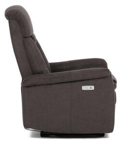 Polohovacie kreslo hnedé elektrické TV-925 BR2