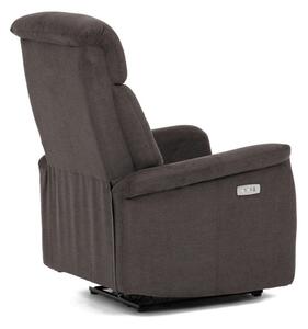 Polohovacie kreslo hnedé elektrické TV-925 BR2