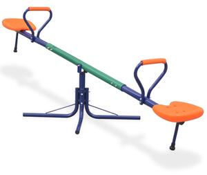 Hojdačka pre dve deti s 360-stupňovým otáčaním, oranžová
