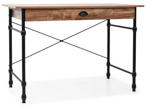 Písací stôl so zásuvkou, 110x55x75 cm, dubová farba