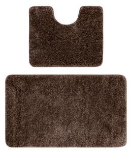 Sada kúpeľňových koberčekov SYNERGY glamour / lurex, hnedá