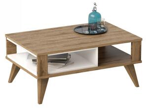 Hanah Home Konferenční stolek Ionis 90 cm dub/bílý