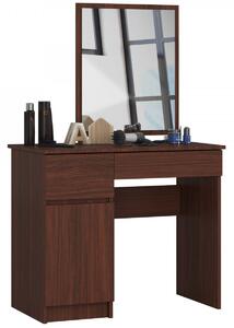 Ak furniture Kozmetický stolík so zrkadlom P-2/SL wenge ľavý