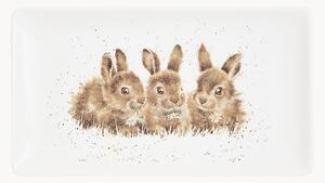 Servírovací podnos z jemného kostného porcelánu Rabbits
