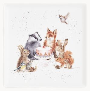 Servírovací tanier z jemného kostného porcelánu Woodland Party