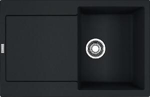Franke Maris - Fragranitový drez MRG 611, 780x500 mm, matná čierna 114.0637.576