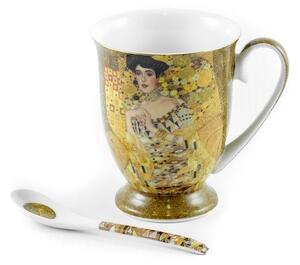 Porcelánová šálka s lyžičkou Gustav Klimt Adele 280ml