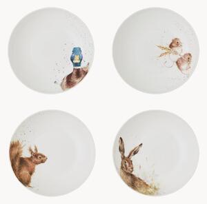 Taniere na cestoviny z jemného kostného porcelánu Royal Worcester, 4 ks