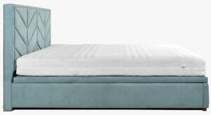 Manželská čalúnená postele (ALMA 160 x 200, 180 x 200) Mätová farba + rošt