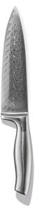 Ernesto® Kuchynský nôž/Nôž na zeleninu z damascénskej ocele (kuchynský nôž s rukoväťou z nehrdzavejúcej ocele) (100357369)