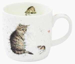 Hrnček z jemného kostného porcelánu Cat & Mouse