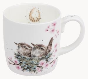 Hrnček z jemného kostného porcelánu Feather Your Nest