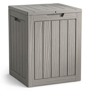 Záhradný úložny box sivý 113 L