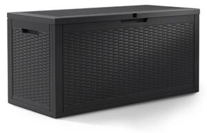 Záhradný úložny box čierny 340 L